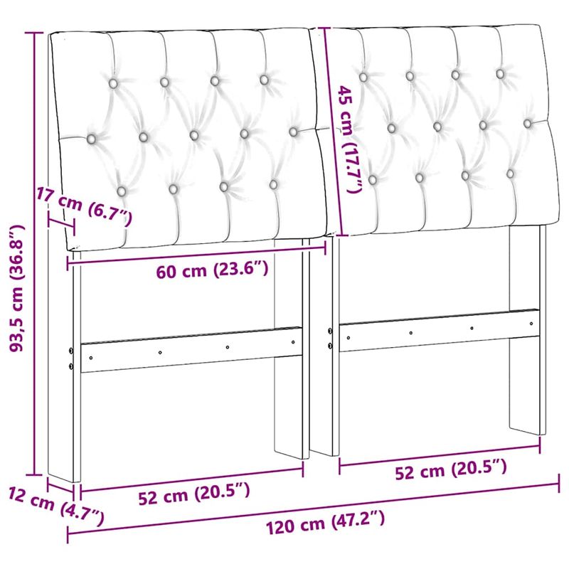 Casa si Gradina - Mobilier - Paturi si accesorii - Accesorii paturi - Tablie de pat tapitata Gri deschis 120 cm Lemn de pin masiv - Infinity.ro