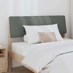 Casa si Gradina - Mobilier - Paturi si accesorii - Accesorii paturi - Tablie de pat tapitata Gri inchis 100 cm Lemn de pin masiv - Infinity.ro