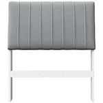 Casa si Gradina - Mobilier - Paturi si accesorii - Accesorii paturi - Tablie de pat tapitata Gri deschis 80 cm Lemn de pin masiv - Infinity.ro