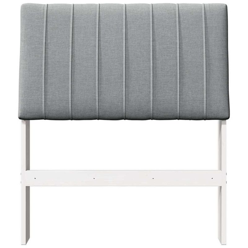 Casa si Gradina - Mobilier - Paturi si accesorii - Accesorii paturi - Tablie de pat tapitata Gri deschis 80 cm Lemn de pin masiv - Infinity.ro