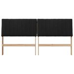 Casa si Gradina - Mobilier - Paturi si accesorii - Accesorii paturi - Tablie de pat tapitata Negru 200 cm Lemn de pin masiv - Infinity.ro