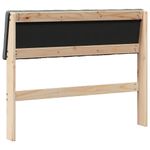 Casa si Gradina - Mobilier - Paturi si accesorii - Accesorii paturi - Tablie de pat tapitata Gri inchis 100 cm Lemn de pin masiv - Infinity.ro