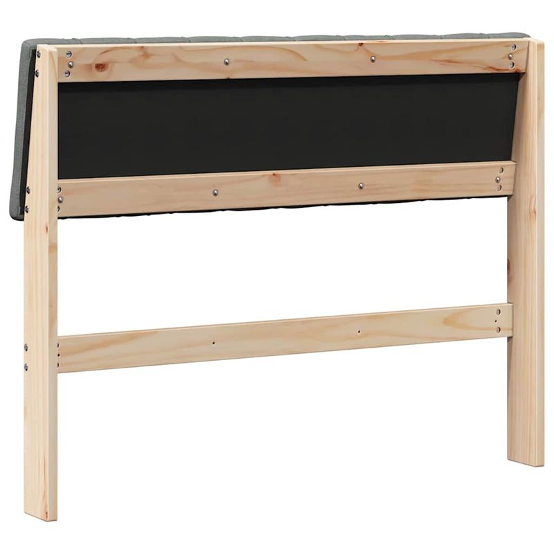 Casa si Gradina - Mobilier - Paturi si accesorii - Accesorii paturi - Tablie de pat tapitata Gri inchis 100 cm Lemn de pin masiv - Infinity.ro