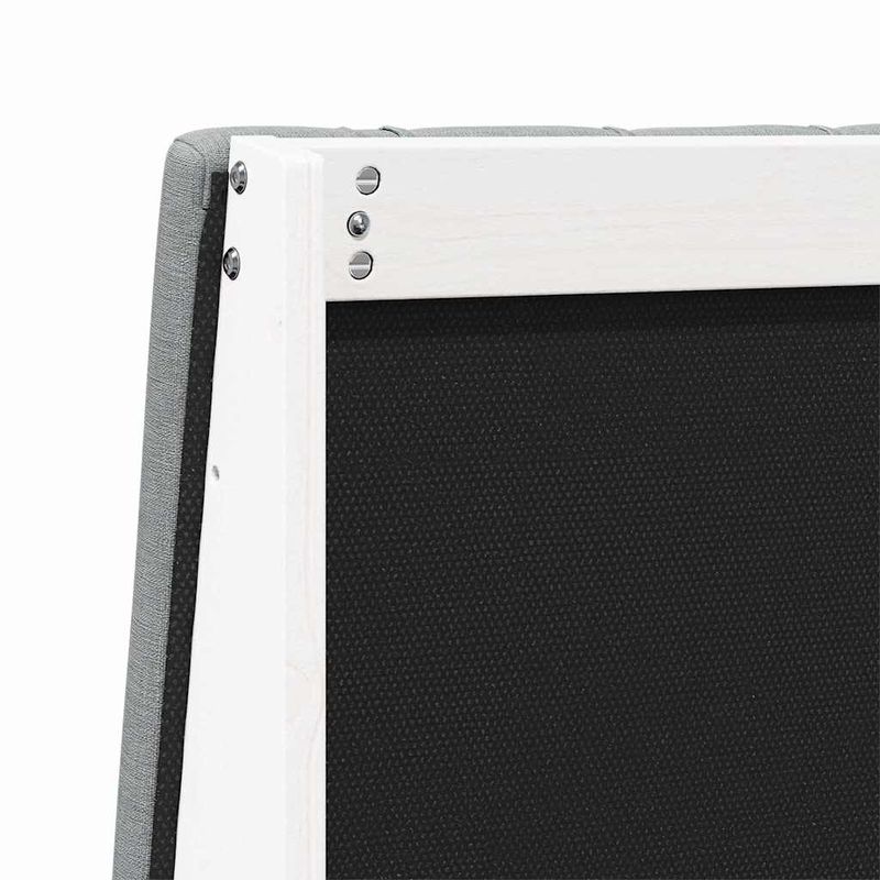 Casa si Gradina - Mobilier - Paturi si accesorii - Accesorii paturi - Tablie de pat tapitata Gri deschis 80 cm Lemn de pin masiv - Infinity.ro
