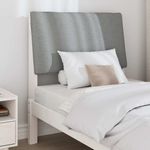 Casa si Gradina - Mobilier - Paturi si accesorii - Accesorii paturi - Tablie de pat tapitata Gri deschis 80 cm Lemn de pin masiv - Infinity.ro