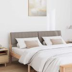 Casa si Gradina - Mobilier - Paturi si accesorii - Accesorii paturi - Tablie de pat tapitata Gri taupe 160 cm Lemn de pin masiv - Infinity.ro