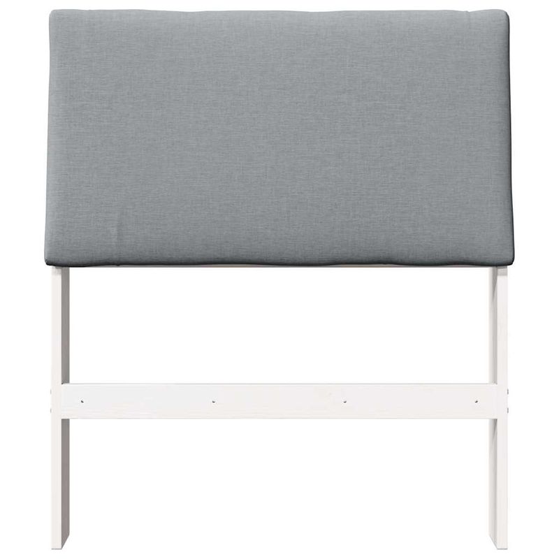 Casa si Gradina - Mobilier - Paturi si accesorii - Accesorii paturi - Tablie de pat tapitata Gri deschis 80 cm Lemn de pin masiv - Infinity.ro