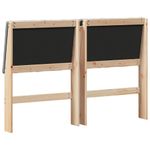 Casa si Gradina - Mobilier - Paturi si accesorii - Accesorii paturi - Tablie de pat tapitata Gri inchis 135 cm Lemn de pin masiv - Infinity.ro