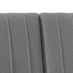 Casa si Gradina - Mobilier - Paturi si accesorii - Accesorii paturi - Tablie de pat tapitata Gri inchis 135 cm Lemn de pin masiv - Infinity.ro