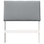 Casa si Gradina - Mobilier - Paturi si accesorii - Accesorii paturi - Tablie de pat tapitata Gri deschis 75 cm Lemn de pin masiv - Infinity.ro