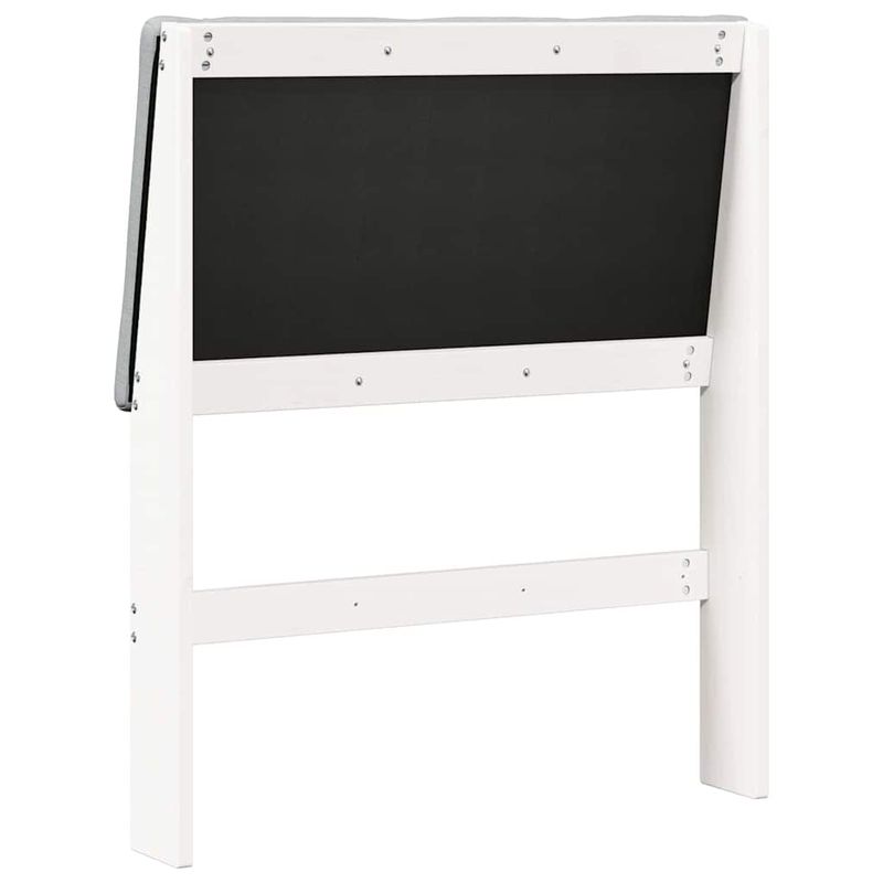 Casa si Gradina - Mobilier - Paturi si accesorii - Accesorii paturi - Tablie de pat tapitata Gri deschis 80 cm Lemn de pin masiv - Infinity.ro