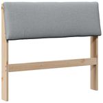 Casa si Gradina - Mobilier - Paturi si accesorii - Accesorii paturi - Tablie de pat tapitata Gri deschis 100 cm Lemn de pin masiv - Infinity.ro