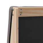 Casa si Gradina - Mobilier - Paturi si accesorii - Accesorii paturi - Tablie de pat tapitata Gri taupe 135 cm Lemn de pin masiv - Infinity.ro