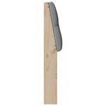Casa si Gradina - Mobilier - Paturi si accesorii - Accesorii paturi - Tablie de pat tapitata Gri deschis 140 cm Lemn de pin masiv - Infinity.ro