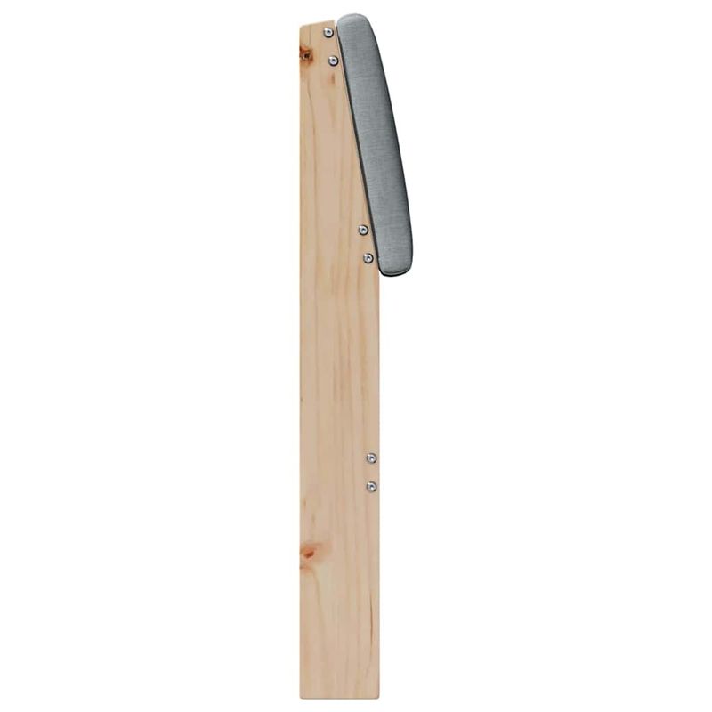 Casa si Gradina - Mobilier - Paturi si accesorii - Accesorii paturi - Tablie de pat tapitata Gri deschis 100 cm Lemn de pin masiv - Infinity.ro