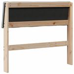 Casa si Gradina - Mobilier - Paturi si accesorii - Accesorii paturi - Tablie de pat tapitata Gri deschis 100 cm Lemn de pin masiv - Infinity.ro