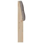 Casa si Gradina - Mobilier - Paturi si accesorii - Accesorii paturi - Tablie de pat tapitata Gri taupe 140 cm Lemn de pin masiv - Infinity.ro