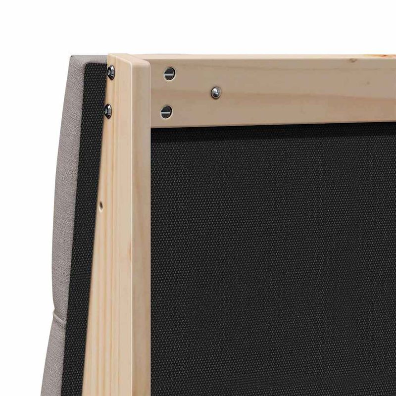 Casa si Gradina - Mobilier - Paturi si accesorii - Accesorii paturi - Tablie de pat tapitata Gri taupe 140 cm Lemn de pin masiv - Infinity.ro