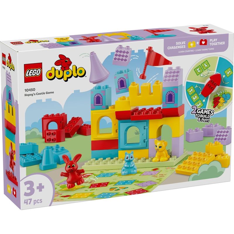 Jucarii, Copii si Bebe - Jucarii si jocuri - Seturi de constructie si cuburi - Seturi de constructie - LEGO DUPLO Jocul de la castelul Saltaretei - Infinity.ro
