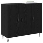 Casa si Gradina - Mobilier - Comode si corpuri - Comode - Bufet Stejar negru 90 x 34 x 80 cm Lemn compozit - Infinity.ro