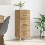 Casa si Gradina - Mobilier - Comode si corpuri - Comode - Bufet stejar artizanal 34.5 x 34 x 90 cm Lemn compozit - Infinity.ro