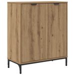 Casa si Gradina - Mobilier - Comode si corpuri - Comode - Bufet stejar artizanal 69.5 x 33 x 82 cm Lemn compozit - Infinity.ro