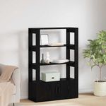 Casa si Gradina - Mobilier - Comode si corpuri - Comode - Bufet Stejar negru 30 x 80 x 119.5 cm Lemn compozit - Infinity.ro