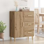 Casa si Gradina - Mobilier - Comode si corpuri - Comode - Bufet stejar artizanal 34 x 69.5 x 90 cm Lemn compozit - Infinity.ro