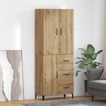 Casa si Gradina - Mobilier - Comode si corpuri - Corpuri bucatarie - Bufet Stejar Artizanal 69,5 x 34 x 180 cm Lemn compozit - Infinity.ro