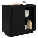 Casa si Gradina - Mobilier - Comode si corpuri - Comode - Bufet Stejar negru 40 x 80 x 75 cm Lemn compozit - Infinity.ro