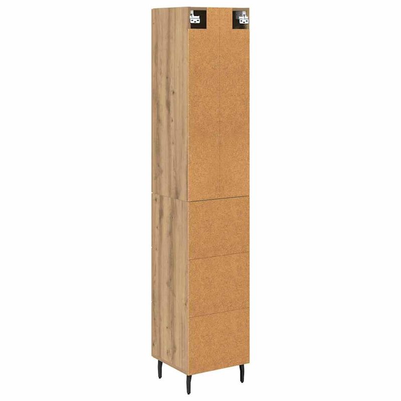 Casa si Gradina - Mobilier - Comode si corpuri - Corpuri bucatarie - Bufet Stejar Artizanal 34,5 x 34 x 180 cm Lemn compozit - Infinity.ro