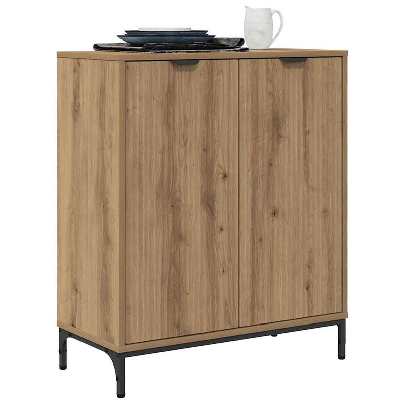 Casa si Gradina - Mobilier - Comode si corpuri - Comode - Bufet stejar artizanal 69.5 x 33 x 82 cm Lemn compozit - Infinity.ro