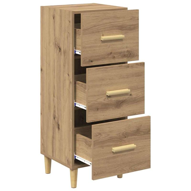 Casa si Gradina - Mobilier - Comode si corpuri - Comode - Bufet stejar artizanal 34.5 x 34 x 90 cm Lemn compozit - Infinity.ro