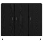 Casa si Gradina - Mobilier - Comode si corpuri - Comode - Bufet Stejar negru 90 x 34 x 80 cm Lemn compozit - Infinity.ro