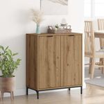 Casa si Gradina - Mobilier - Comode si corpuri - Comode - Bufet stejar artizanal 69.5 x 33 x 82 cm Lemn compozit - Infinity.ro