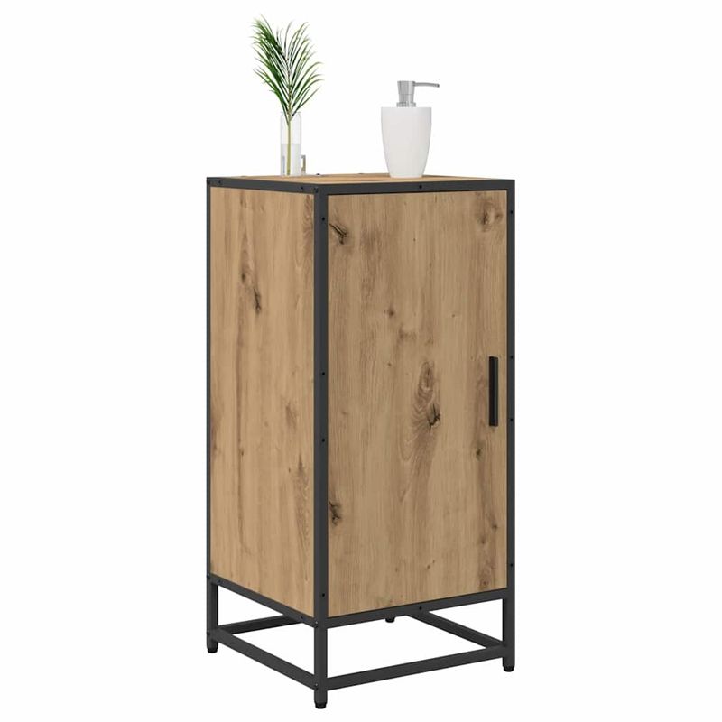 Casa si Gradina - Mobilier - Comode si corpuri - Comode - Bufet stejar artizanal 35 x 35.5 x 76 cm Lemn compozit - Infinity.ro