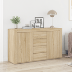 Casa si Gradina - Mobilier - Comode si corpuri - Comode - Bufet Stejar Sonoma Lemn prelucrat 120 x 36 x 69 cm Depozitare - Infinity.ro