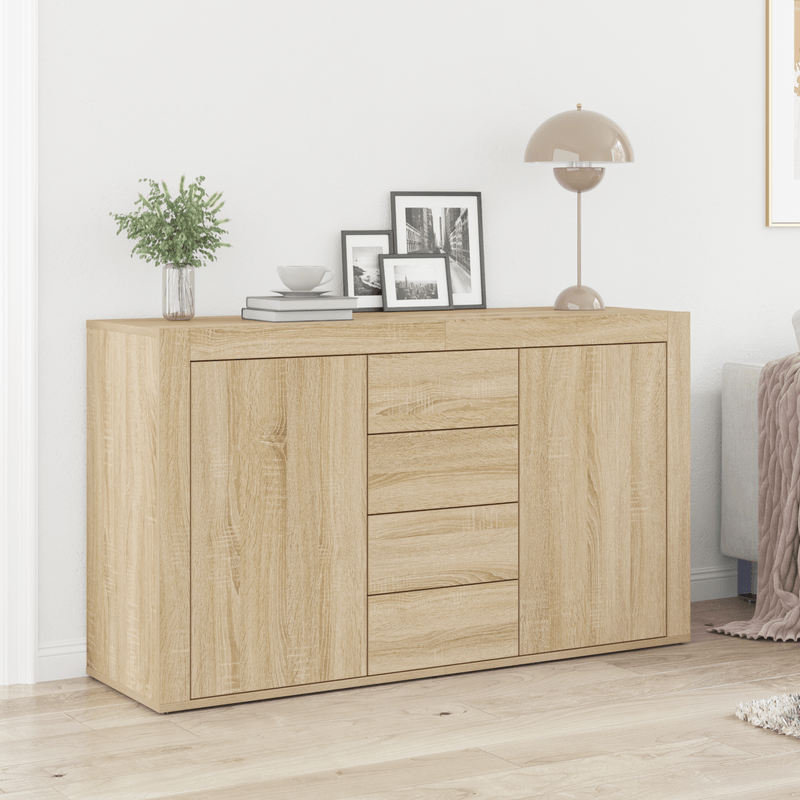 Casa si Gradina - Mobilier - Comode si corpuri - Comode - Bufet Stejar Sonoma Lemn prelucrat 120 x 36 x 69 cm Depozitare - Infinity.ro