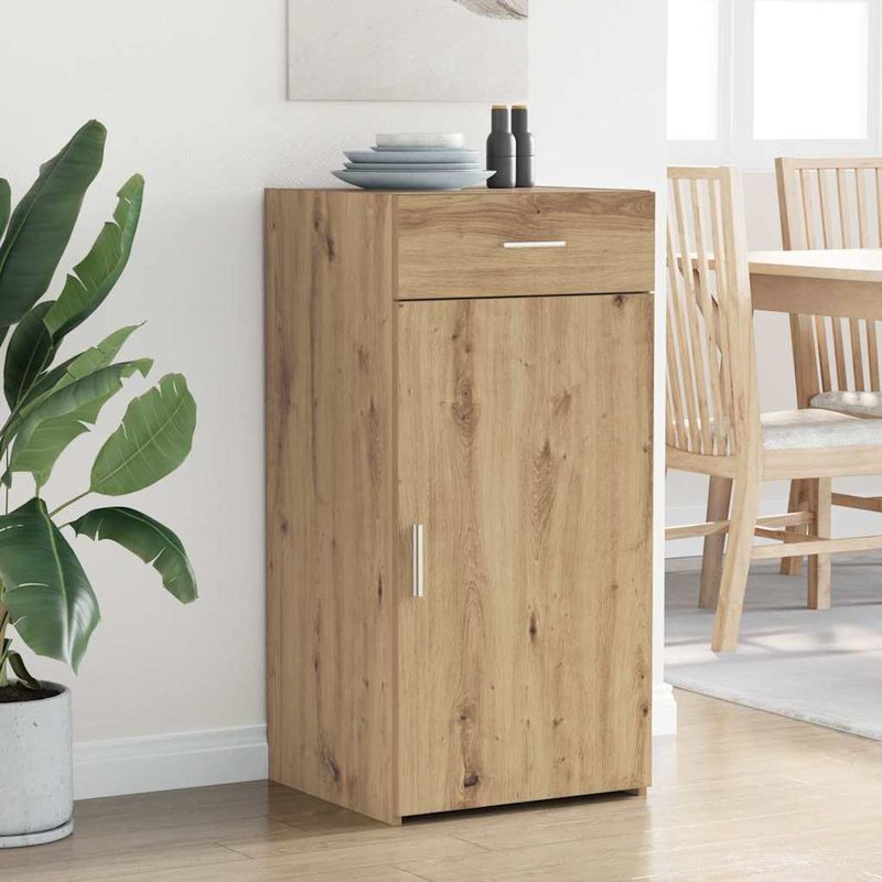 Casa si Gradina - Mobilier - Comode si corpuri - Comode - Bufet stejar artizanal 42.5 x 40 x 93 cm Lemn compozit - Infinity.ro