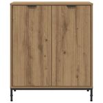 Casa si Gradina - Mobilier - Comode si corpuri - Comode - Bufet stejar artizanal 69.5 x 33 x 82 cm Lemn compozit - Infinity.ro