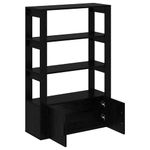 Casa si Gradina - Mobilier - Comode si corpuri - Comode - Bufet Stejar negru 30 x 80 x 119.5 cm Lemn compozit - Infinity.ro