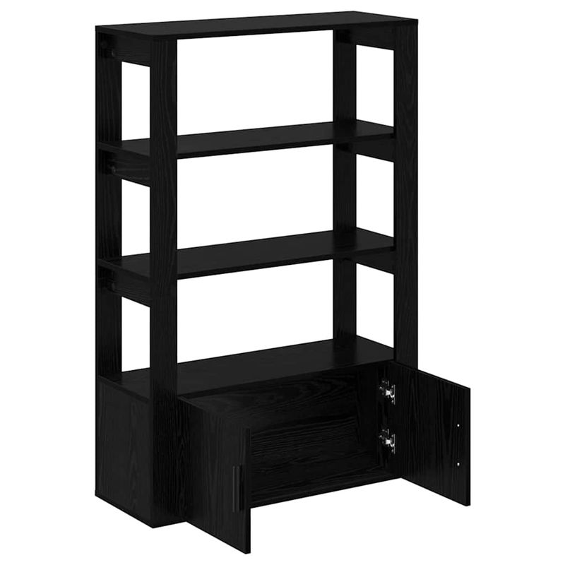 Casa si Gradina - Mobilier - Comode si corpuri - Comode - Bufet Stejar negru 30 x 80 x 119.5 cm Lemn compozit - Infinity.ro
