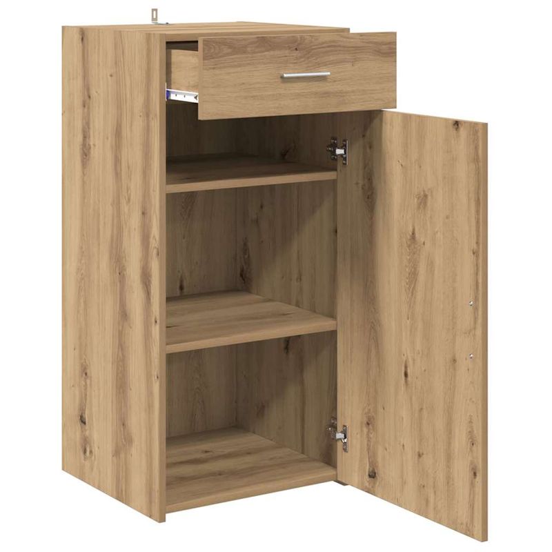 Casa si Gradina - Mobilier - Comode si corpuri - Comode - Bufet stejar artizanal 42.5 x 40 x 93 cm Lemn compozit - Infinity.ro