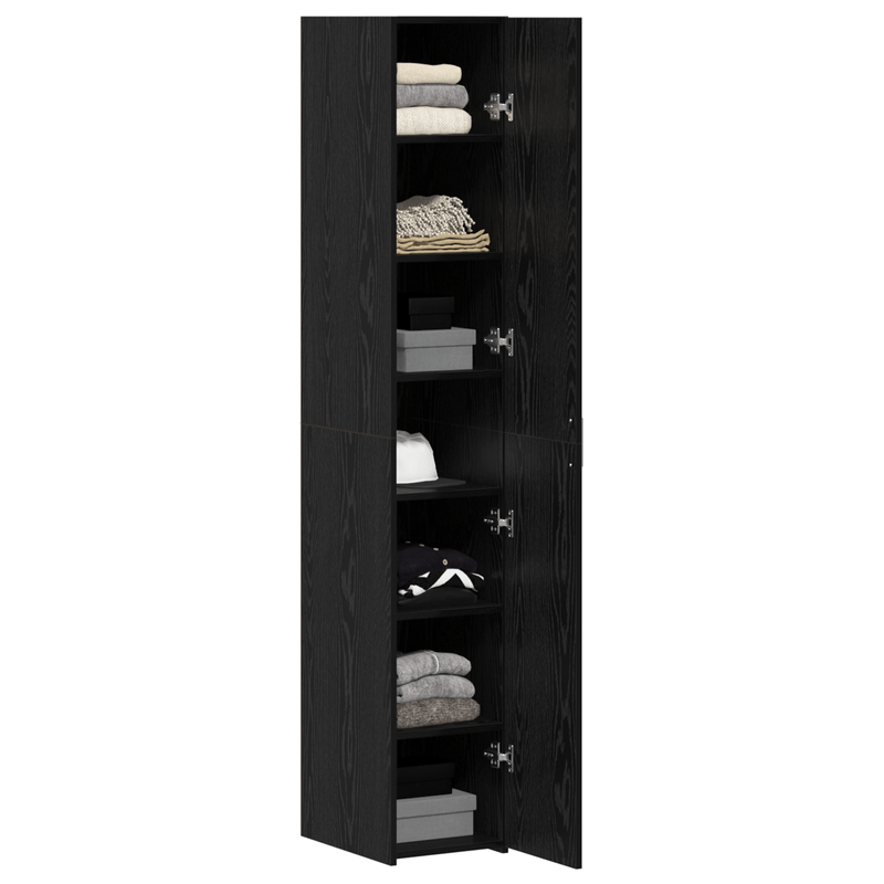 Casa si Gradina - Mobilier - Comode si corpuri - Comode - Bufet Stejar negru 30x42.5x185 cm Lemn aglomerat - Infinity.ro