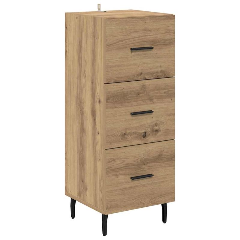 Casa si Gradina - Mobilier - Comode si corpuri - Corpuri bucatarie - Bufet Stejar Artizanal 34,5 x 34 x 180 cm Lemn compozit - Infinity.ro