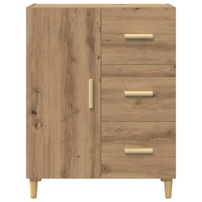 Casa si Gradina - Mobilier - Comode si corpuri - Comode - Bufet stejar artizanal 34 x 69.5 x 90 cm Lemn compozit - Infinity.ro