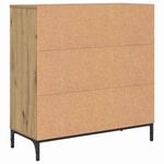 Casa si Gradina - Mobilier - Comode si corpuri - Comode - Bufet stejar artizanal 79.5 x 33 x 82 cm Lemn compozit - Infinity.ro