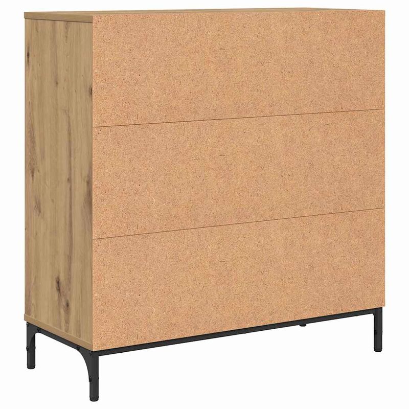 Casa si Gradina - Mobilier - Comode si corpuri - Comode - Bufet stejar artizanal 79.5 x 33 x 82 cm Lemn compozit - Infinity.ro