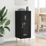Casa si Gradina - Mobilier - Comode si corpuri - Comode - Bufet Stejar negru 34 x 34.5 x 90 cm Lemn compozit - Infinity.ro