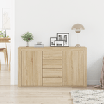 Casa si Gradina - Mobilier - Comode si corpuri - Comode - Bufet Stejar Sonoma Lemn prelucrat 120 x 36 x 69 cm Depozitare - Infinity.ro